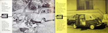 Fiat 600 Mupltipla Modelprogram 1958 Carbrochure (6312)